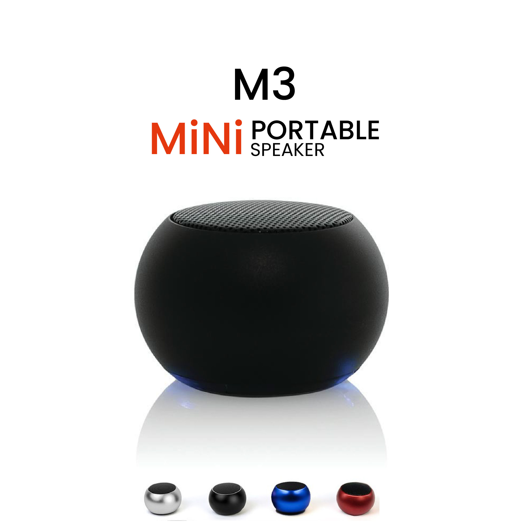 M3 Mini Bluetooth Speaker - Wireless Portable Speaker with USB Charging & HD Sound