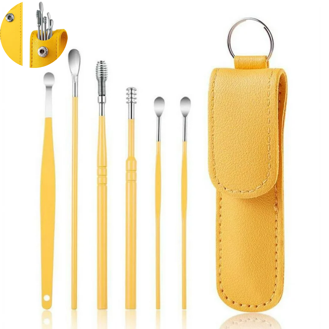 6-Piece Ear Wax Cleaning Kit – Safe & Reusable Tools